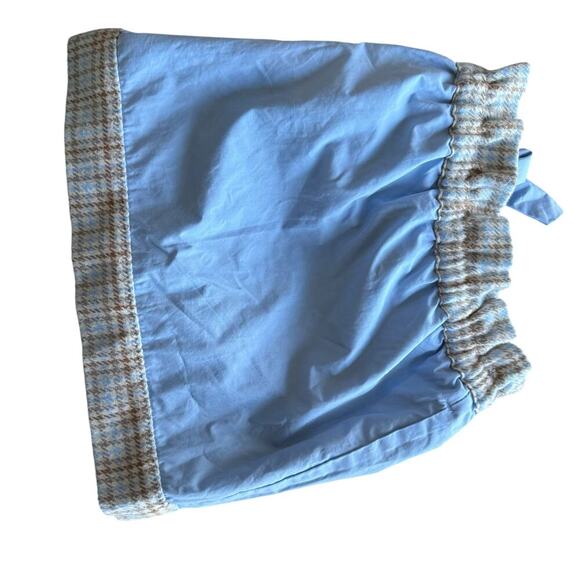 The Beaufort Bonnet Company Beasley Bow Skirt Blue Tan Woven Yarn Girl’s Size 10 - Picture 3 of 9